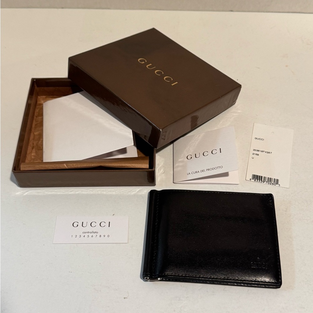 Gucci Elegant Black Money Clip